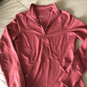 Zyia Salmon Pocket 1/2 Zip Pullover